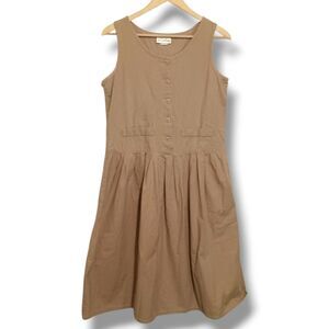 Vintage Via Sant Andrea Jumper Dress-Size 9/10-Pockets-1990s-Adjustable Back